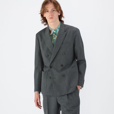 CABaN ライトウールギャバジン ダブルブレストジャケット | CABaN