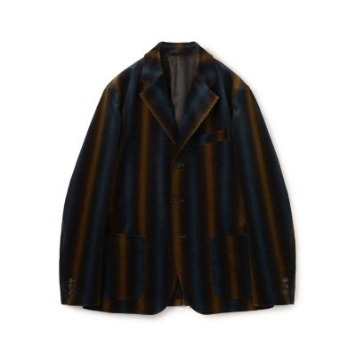 CABaN/キャバン CABaN ベロア グラデーションストライプ テーラードジャケット