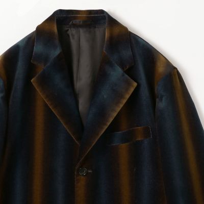 ＣＡＢａＮ　ベロア　グラデーションストライプ　テーラードジャケット