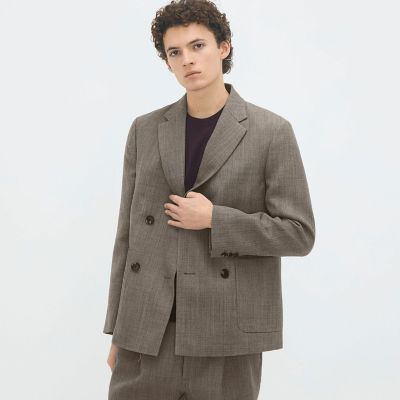 【良品】GABaN ギャバン リネンダブルジャケット M ウールダブルクロス 4ボタンジャケット | CABaN/キャバン | 三越