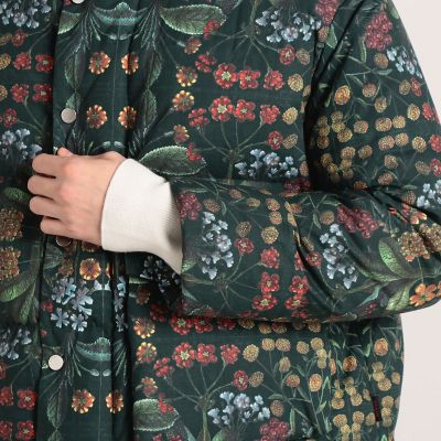 ＣＡＢａＮ　コットン　ＰＡＬＥＲＭＯプリントダウンブルゾン