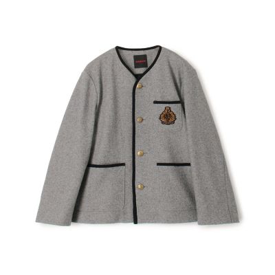 ＣＡＢａＮ　ウールコットンダブルフェイス　カラーレスジャケット
