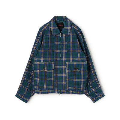 Yuan Yoyo カラフルチェックジップアップジャケット　日本に3着限定品 アイリッシュタータンチェック ジップアップブルゾン | CABaN/キャバン