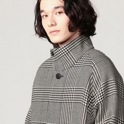CABaN ウールナイロン ビッググレンチェックコート | CABaN  