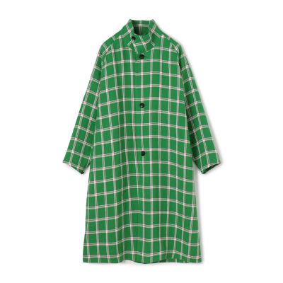 ＜CABaN＞ＣＡＢａＮ　ストローヤーン　チェックワイドバランスコート