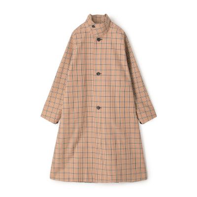 CABaN モヘヤシャギーチェック スタンドカラーコート | CABaN