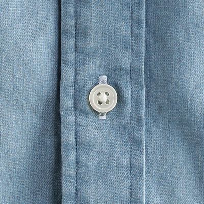 インディゴツイル　バンドカラーシャツ　ＣＡＮＣＬＩＮＩ
