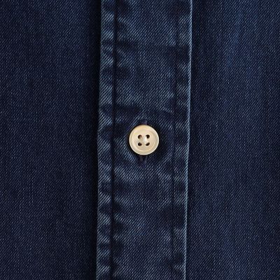 インディゴツイル　バンドカラーシャツ　ＣＡＮＣＬＩＮＩ