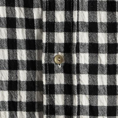レーヨンコットンウール　チェックシャツ