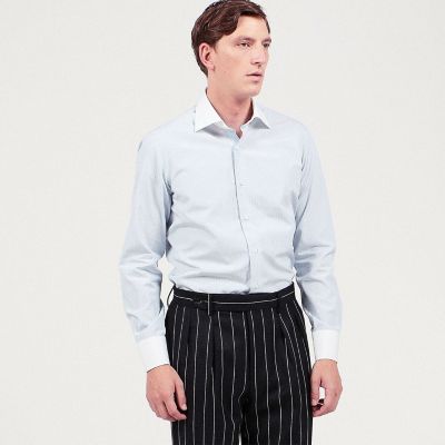 Alexander Wang コットンポプリン ドレス シャツ コットンポプリン ワイドスプレッドカラードレスシャツ