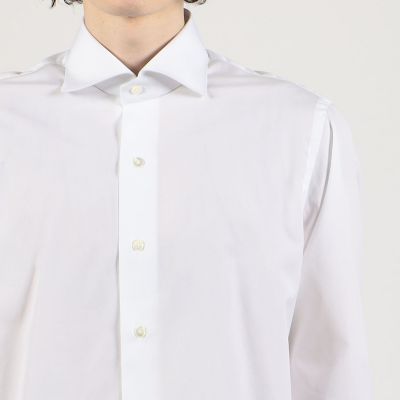 １２０／２スーピマコットンブロード　ワイドスプレッドカラーシャツ