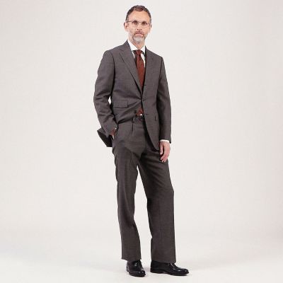 １２０／２　フレンチツイル　ワイドスプレッドカラーシャツ