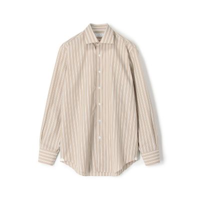 ＜TOMORROWLAND (Men)＞１２０／２コットンブロード　ダブルストライプ　ワイドスプレッドカラーシャツ