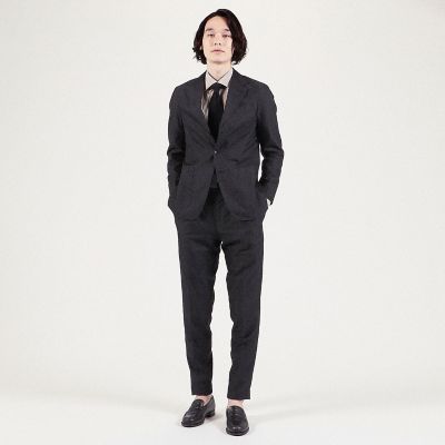 １２０／２コットンブロード　ダブルストライプ　ワイドスプレッドカラーシャツ