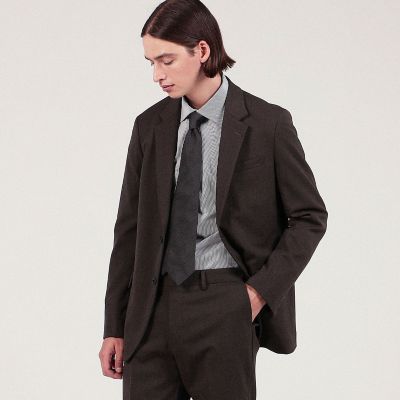 TOMORROWLAND リネン混コットンセットアップ ストライプネイビー 44 TOMORROWLAND リネン混コットンセットアップ ストライプネイビー 44