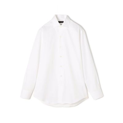 TOMORROWLAND (Men)/トゥモローランド 140/2ストレッチブロード ループボタンダウンドレスシャツ