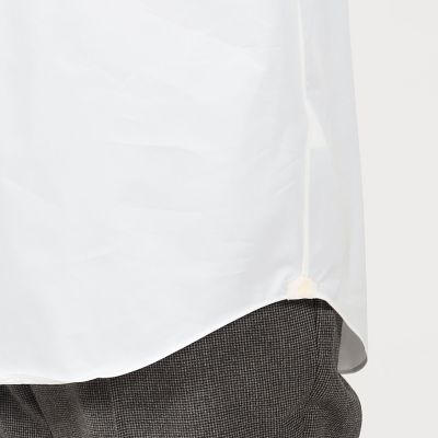 １４０／２ストレッチブロード　ループボタンダウンドレスシャツ