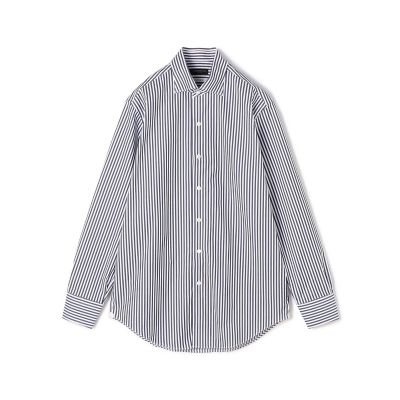 【タイムセール：６月３０日（月）午前９時３０分迄】１４０／２ストレッチブロード　ループボタンダウンドレスシャツ