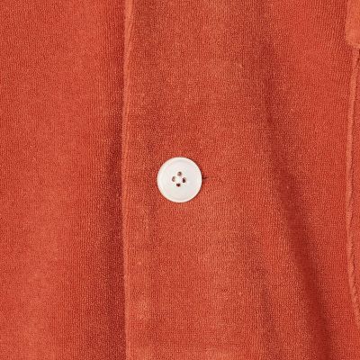 スビンコットンパイル　オープンカラーシャツブルゾン
