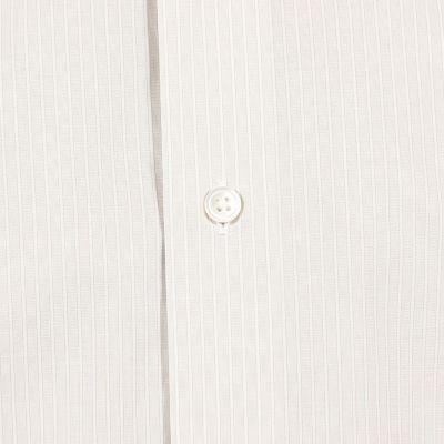 コットン　ワイドスプレッドカラー　ストライプドレスシャツ