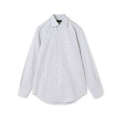 ＜TOMORROWLAND (Men)＞コットン　ワイドスプレッドカラー　チェックドレスシャツ