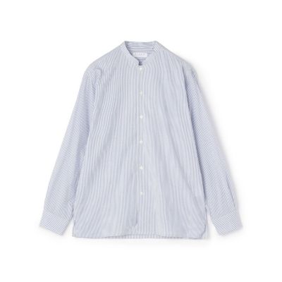 TOMORROWLAND (Men)/トゥモローランド コットンシルク　バンドカラー　ロングスリーブシャツ