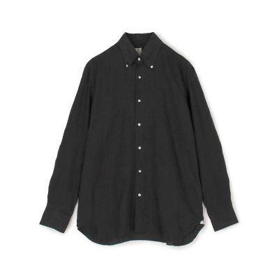 【美品】LUIGI BORRELLI リネン カッタウェイ トゥモロー別注 S TOMORROWLAND｜【別注】LUIGI BORRELLI GABLE リネン ボタン