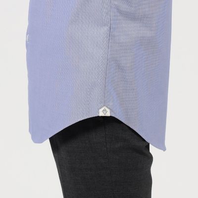 １２０／２コットン　ハウンドトゥース　ボタンダウン　ドレスシャツ