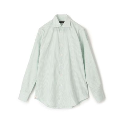 TOMORROWLAND (Men)/トゥモローランド 120/2コットン キャンディストライプ  レギュラーカラー ドレスシャツ