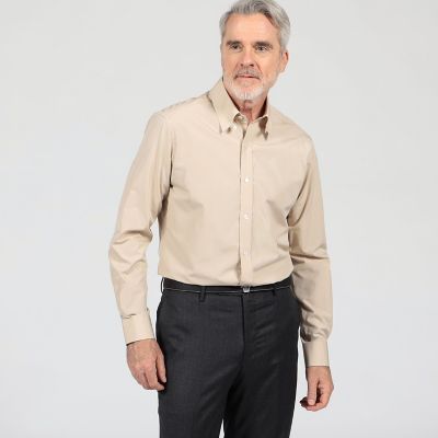 120／2コットン タブカラー ロングスリーブドレスシャツ ALMO