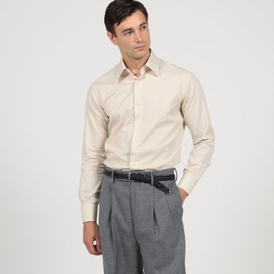 120／2スーピマコットンブロード レギュラーカラー ドレスシャツ