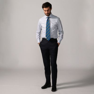 ＜TOMORROWLAND (Men)＞１２０／２コットンフレンチツイル　ワイドカラー　ドレスシャツ　ＮＥＷ　ＷＩＤＥ－５