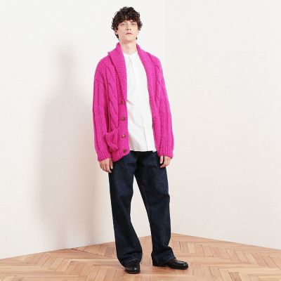 ベビーアルパカウール ショールカラーカーディガン | TOMORROWLAND