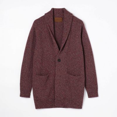ロイヤルカシミヤウール ショールカラーカーディガン