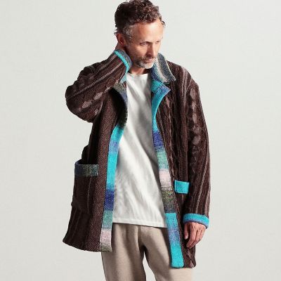 ウールモヘアシルク ベルテッドロングガウン | TOMORROWLAND (Men  