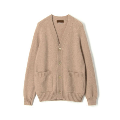 カシミヤ×スーパーキッドモヘア Vネックカーディガン