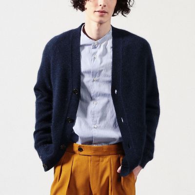 クリスマス限定お値下げ♡N.O.R.C スーパーキッドモヘアＶカーディガン カシミヤ×スーパーキッドモヘア Vネックカーディガン | TOMORROWLAND