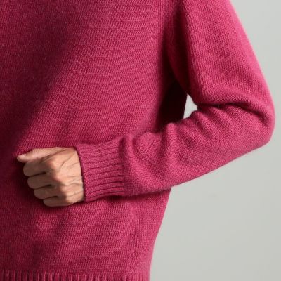 カシミヤ×スーパーキッドモヘア クルーネックニット | TOMORROWLAND