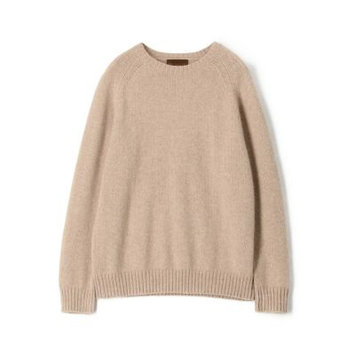 カシミヤ×スーパーキッドモヘア クルーネックニット | TOMORROWLAND
