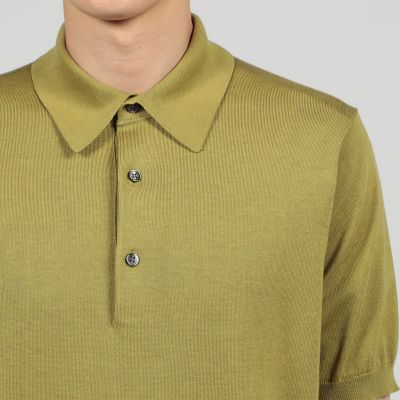 シルクコットン ニットポロシャツ | TOMORROWLAND (Men