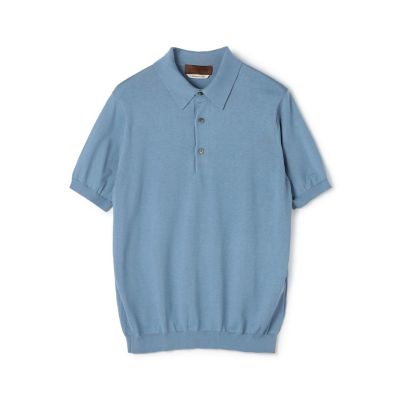 dunhill ダンヒル 清涼シルクコットン ニットポロシャツ XL