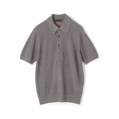 リネンコットン ニットポロシャツ | TOMORROWLAND (Men