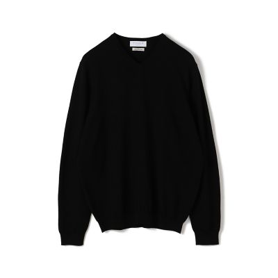 シルクコットン Vネックプルオーバーニット Sesia
