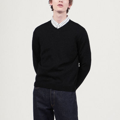 シルクコットン Vネックプルオーバーニット Sesia