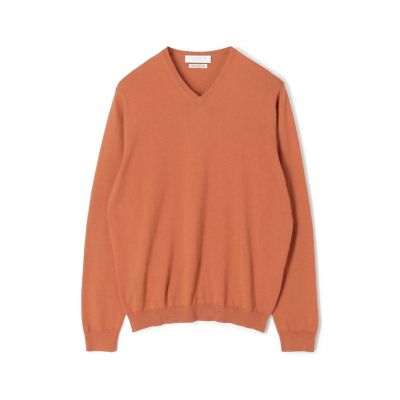 シルクコットン Vネックプルオーバーニット Sesia