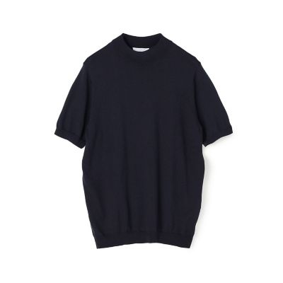 ＜TOMORROWLAND (Men)＞シルクコットン　ショートスリーブモックネックプルオーバーニット