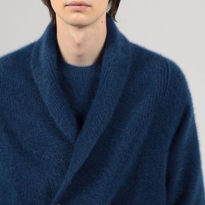 フォックスカシミヤ　ショールカラーカーディガン