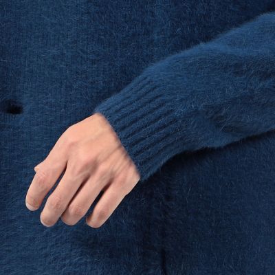 フォックスカシミヤ　ショールカラーカーディガン