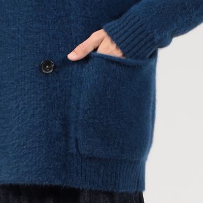 フォックスカシミヤ　ショールカラーカーディガン