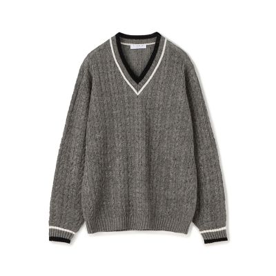 プレミアムリネン チルデンプルオーバーニット | TOMORROWLAND (Men